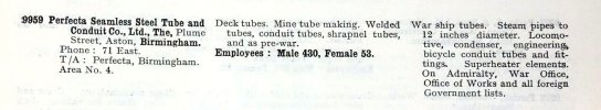 1918 Perfecta Seamless Tubes and Conduit Company Plume Street, Erdington, Birmingham.jpg