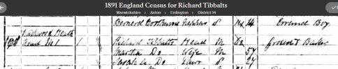 Richard 1891 Census.JPG