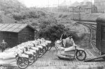 Velocette TT mk3 motorcycles being loaded at Hall Green sidings, next to the Velocette works -...jpg