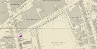 map 1950s showing posiiton of the Firnace Repair & Installation Co, Keeley road.jpg
