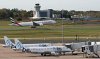 Birmingham Airport. Emirates and Flybe Aircraft..jpg