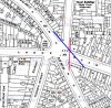 map c1950nlodge road.park road junction giving lines of site.jpg