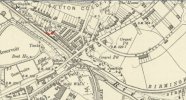 map c1902  showing Leamington road with mislabelled clock works.jpg