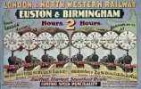 Railway - Euston and Birmingham Train Times Postcard.jpg