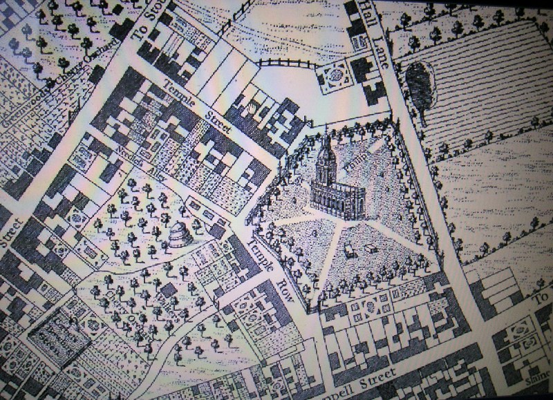 St_Philip_s_Temple_Row_1732_Westley_s_map.JPG